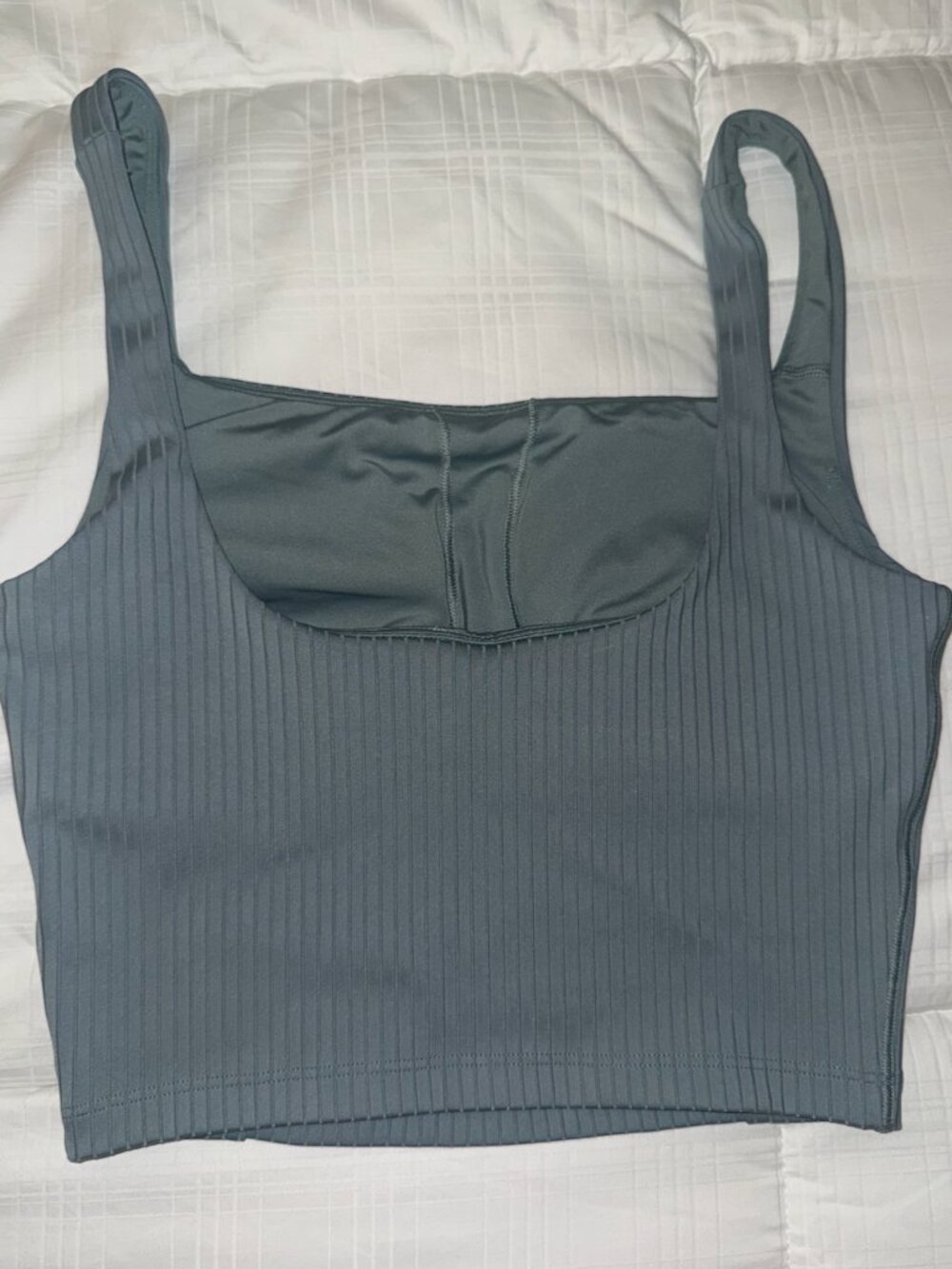 LIKE NEW, Vuori Inversion Rib Support Tank & Rib Legging in Mist - XS - Picture 5 of 7